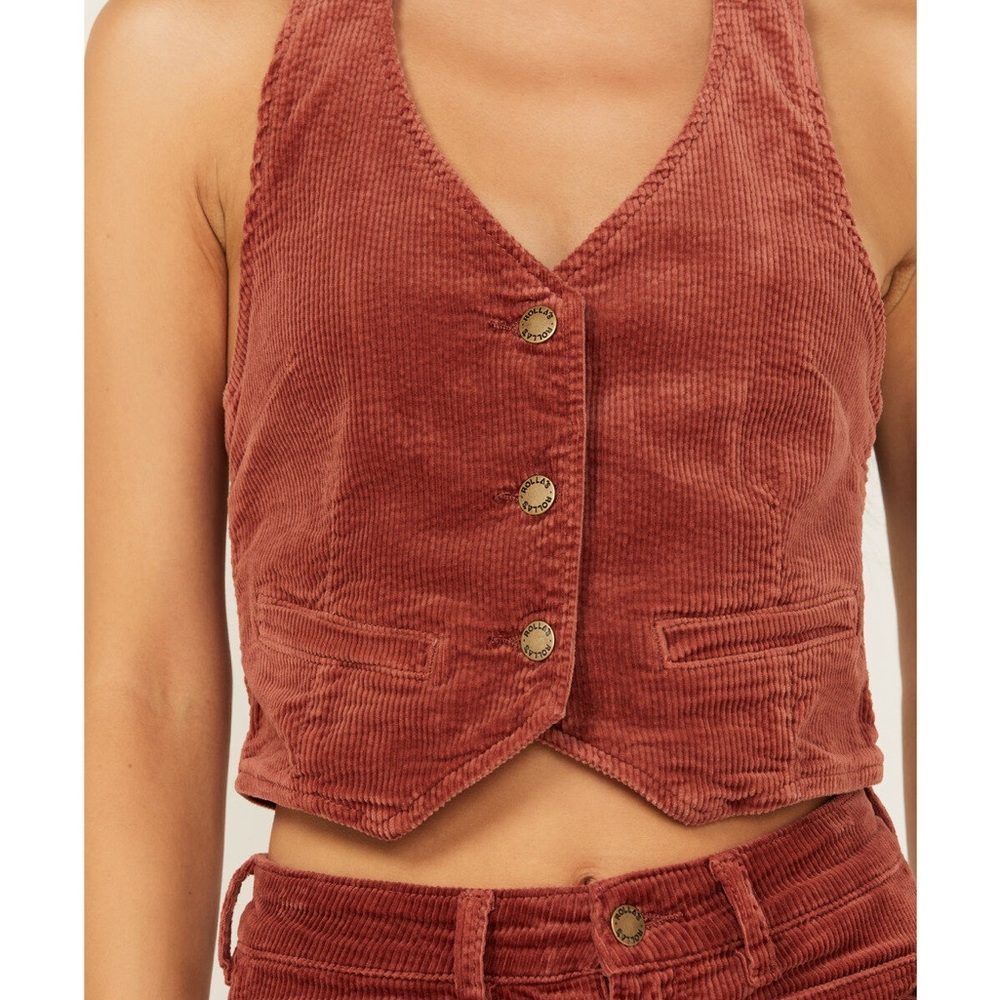 ROLLA'S Rust Crop Vest - Picture 3 of 6